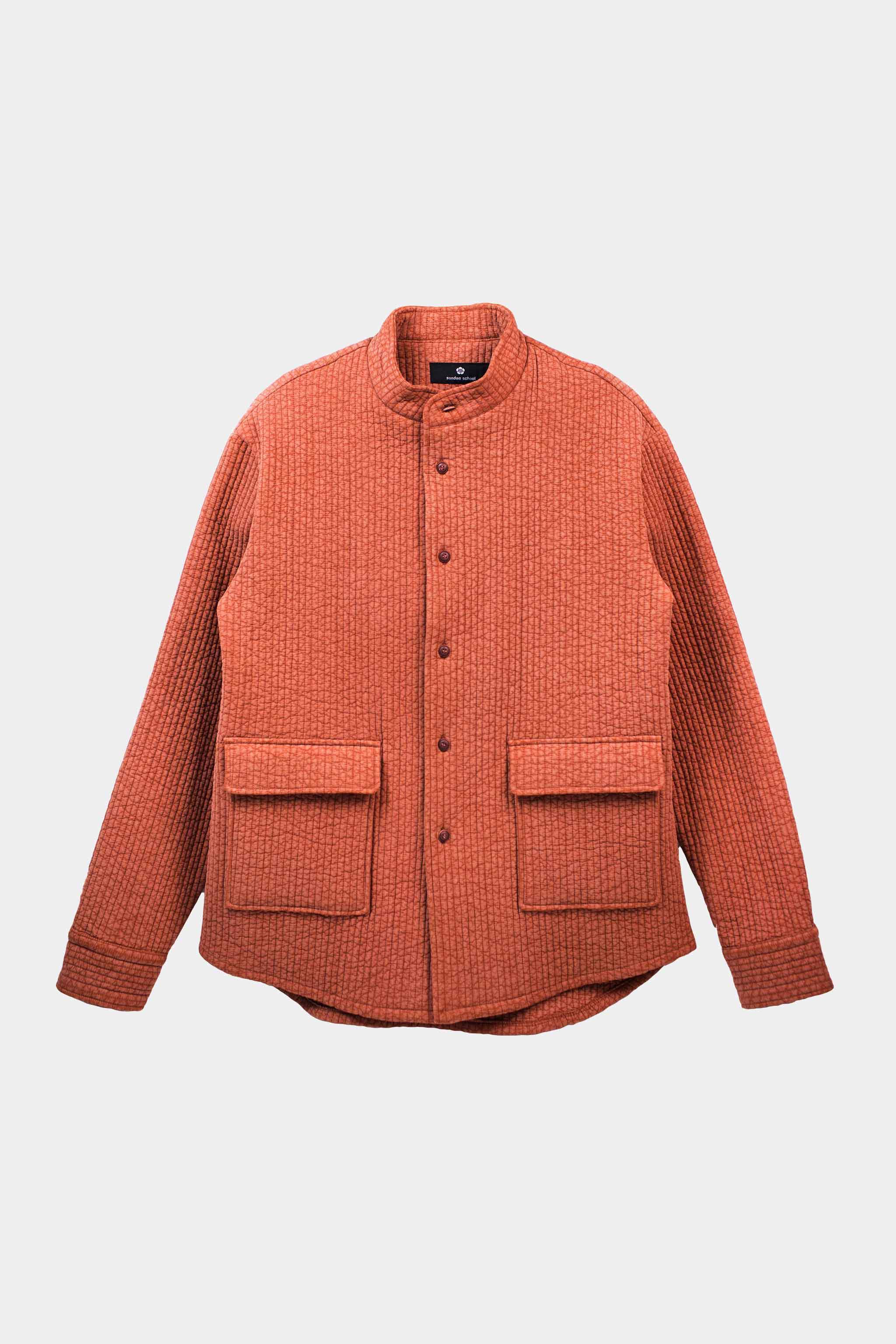 Padded Persimmon Monk Jacket