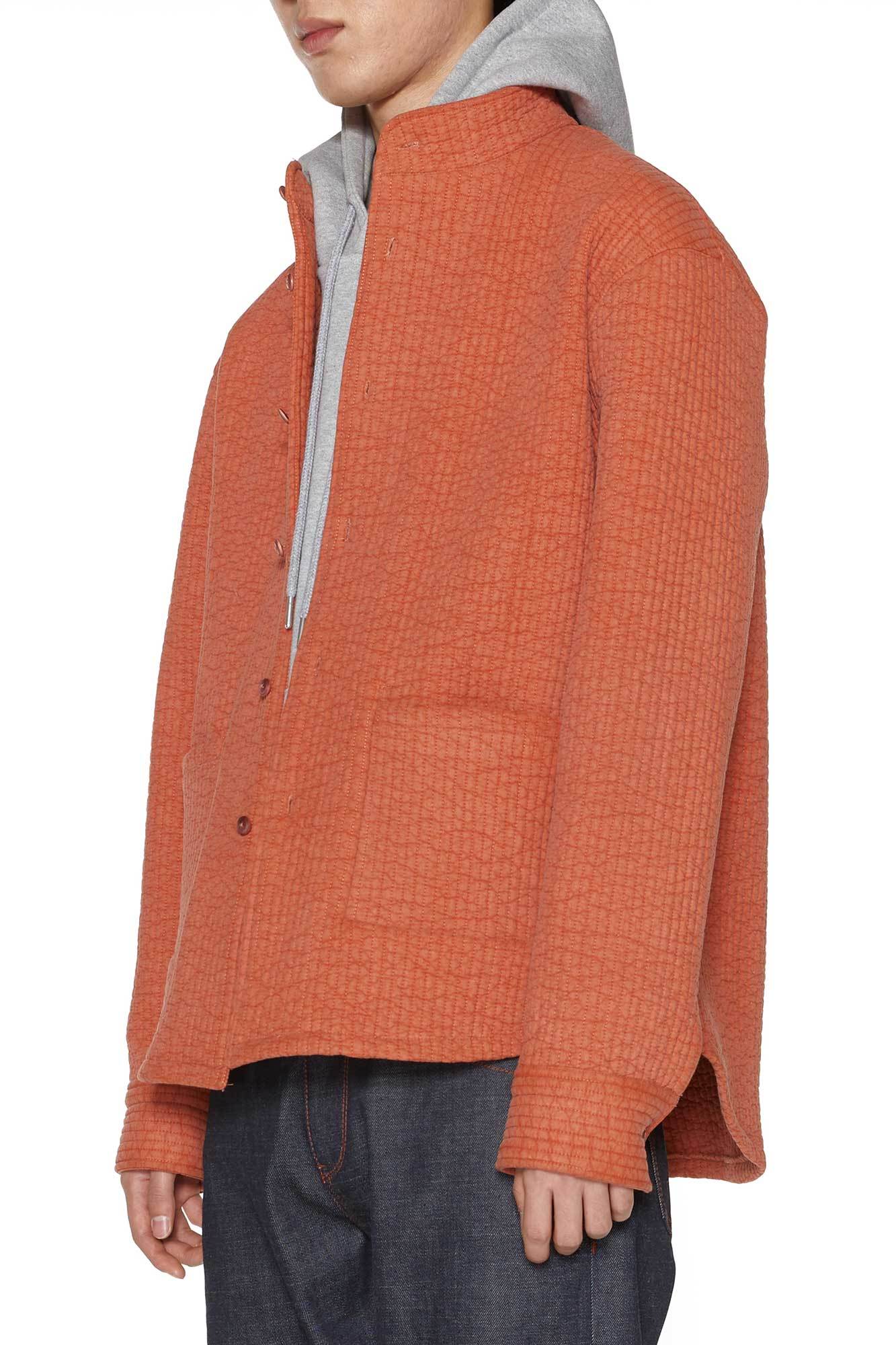Padded Persimmon Monk Jacket